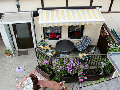 Terrasse Ferienwohnung Nowak